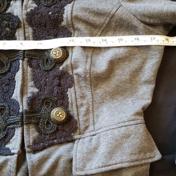 Autumn Gray British Military blazer jacket Comfortable & Stretchy - Picture 5 of 8